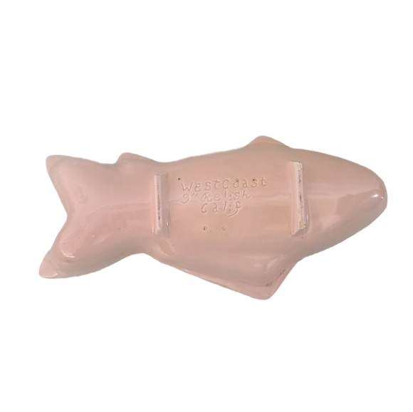 Vintage California West Coast Pottery Fish Relish Dish - Picture 4 of 4